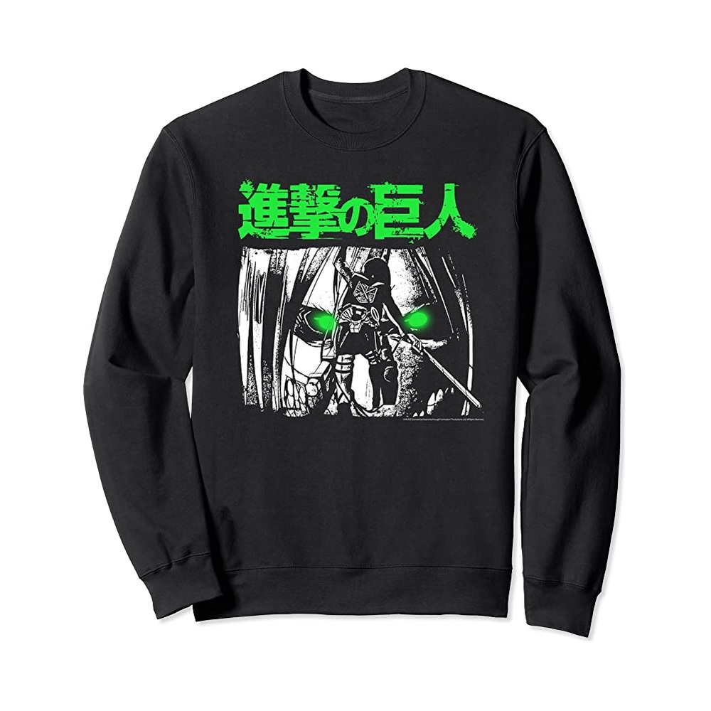 Attack on Titan vintage anime sweater size XL official merch!!